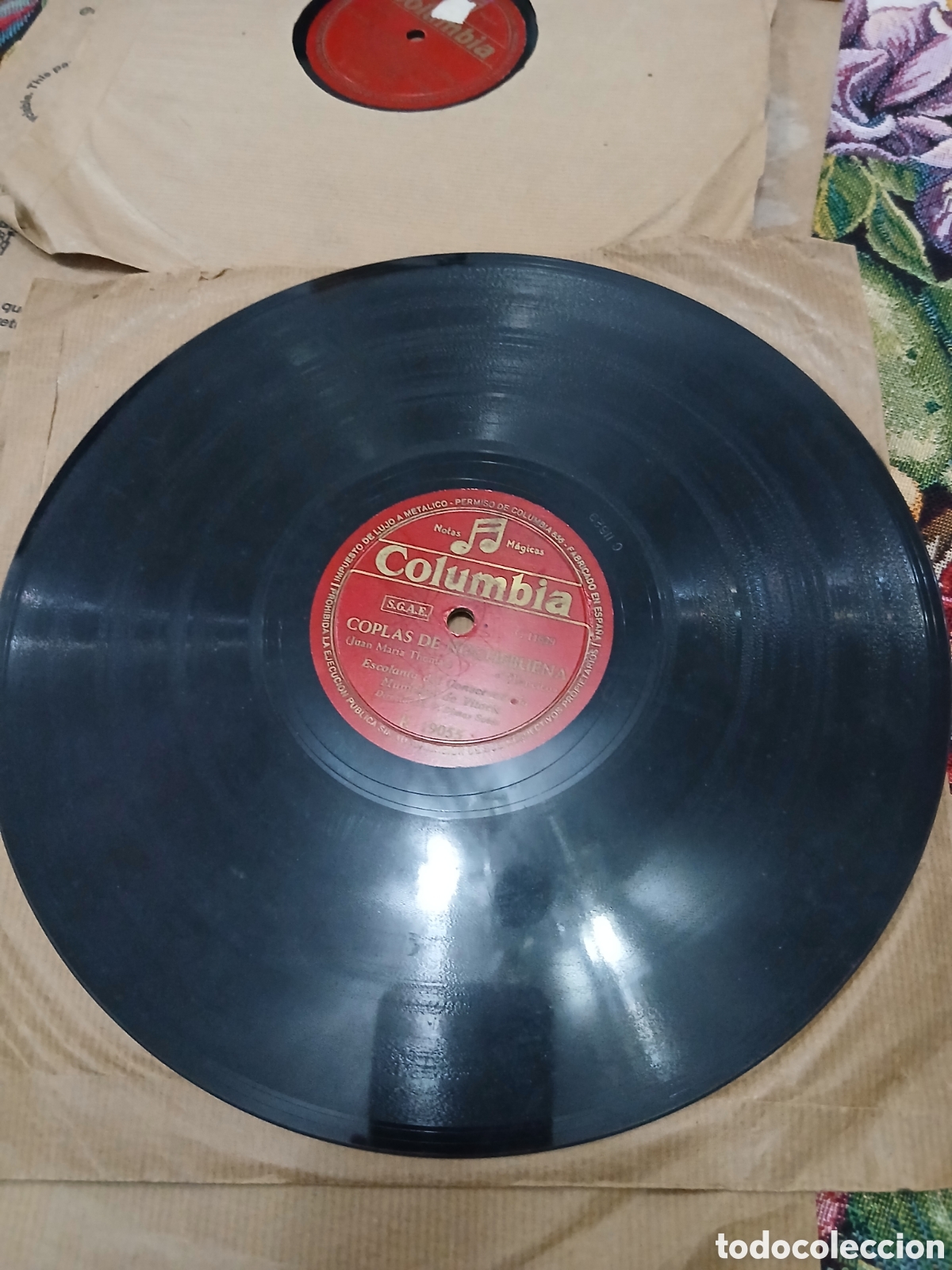 Discos de pizarra: 3 Discos Vascos Felipe Suso, M Isabel de Uralde - Foto 7