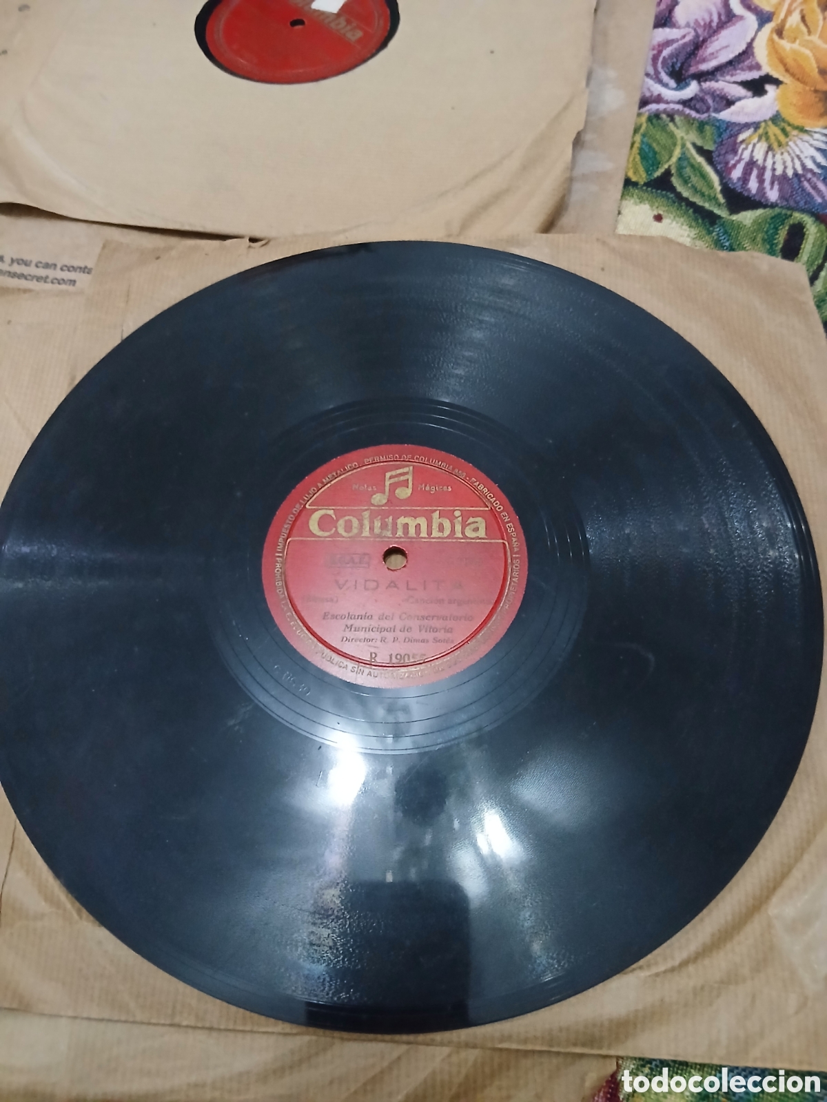 Discos de pizarra: 3 Discos Vascos Felipe Suso, M Isabel de Uralde - Foto 8