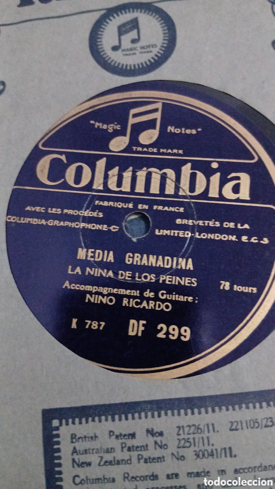 Discos de pizarra: 3 Discos de pizarra ed. Inglesa NI&Ntilde;A DE LOS PEINES - Foto 3