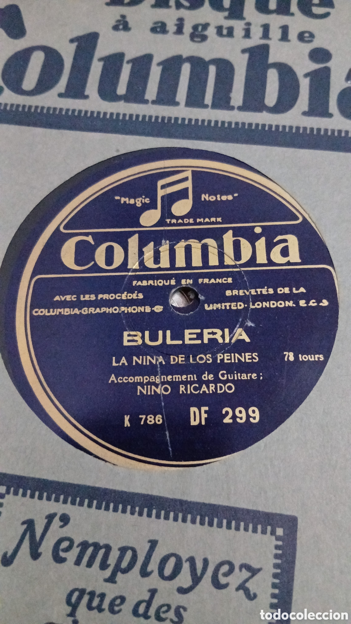 Discos de pizarra: 3 Discos de pizarra ed. Inglesa NI&Ntilde;A DE LOS PEINES - Foto 4