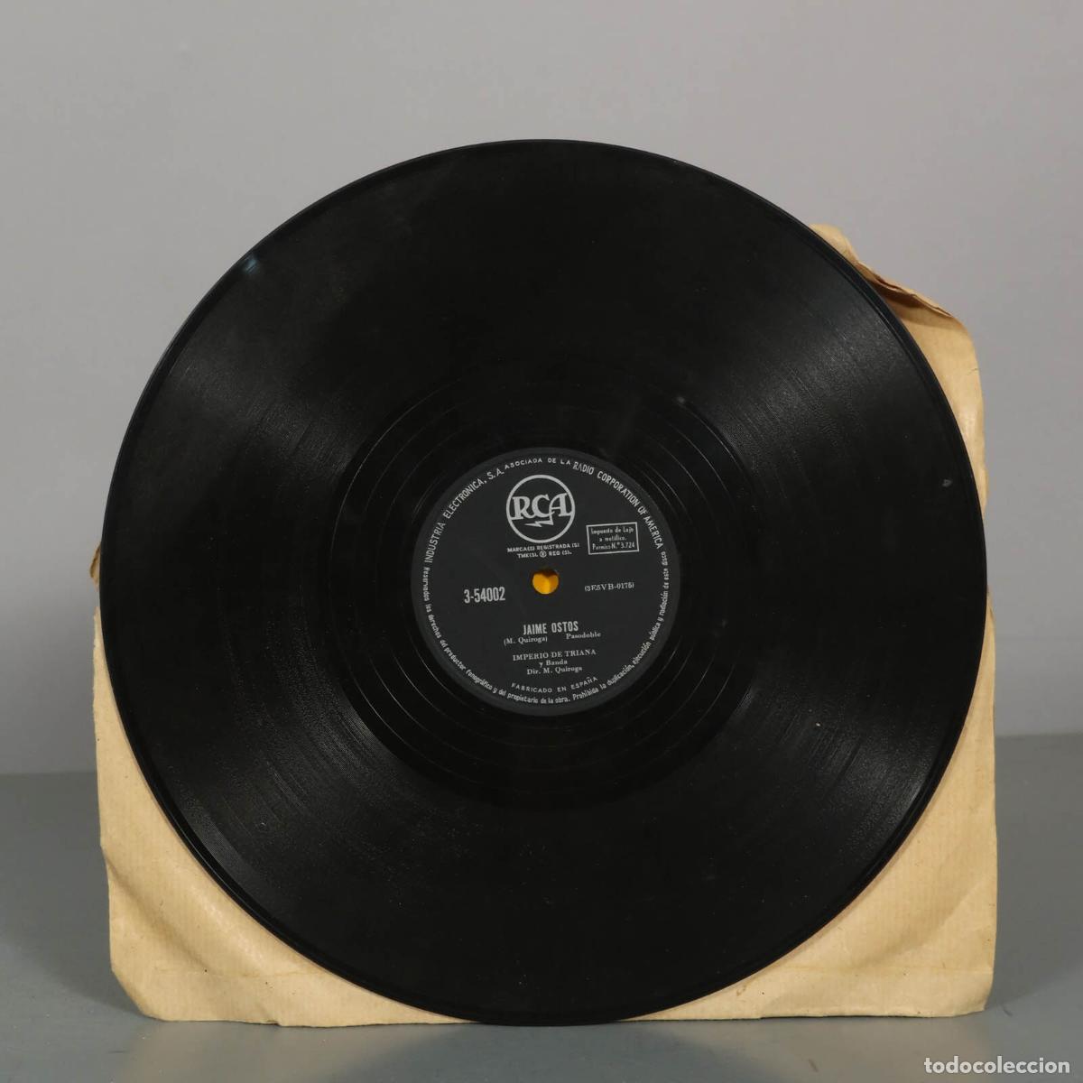 Discos de pizarra: DISCO DE PIZARRA. SALERO DE ESPA&Ntilde;A JAIME OSTOS. IMPERIO DE TRIANA.