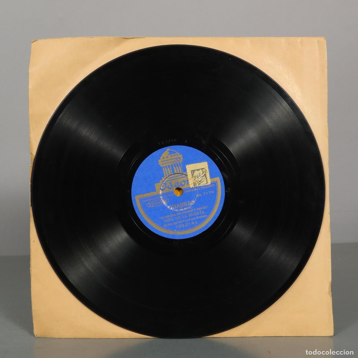 Discos de pizarra: DISCO DE PIZARRA. FANDANGOS. GUAJIRAS. NI&Ntilde;O DE LA HUERTA. ANTONIO SERRANO