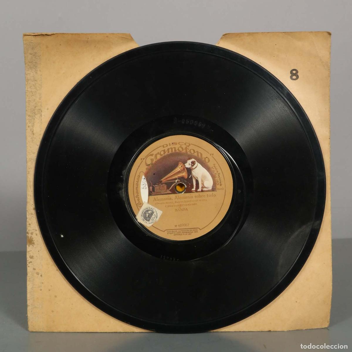 Discos de pizarra: DISCO DE PIZARRA. HIMNO NACIONAL ALEMANIA. ALEMANIA ALEMANIA SOBRE TODO