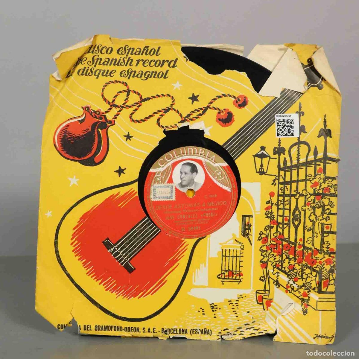 Discos de pizarra: DISCO DE PIZARRA. ASTURIAS A MEJICO. ASTURIAS Y CUBA. PRESI