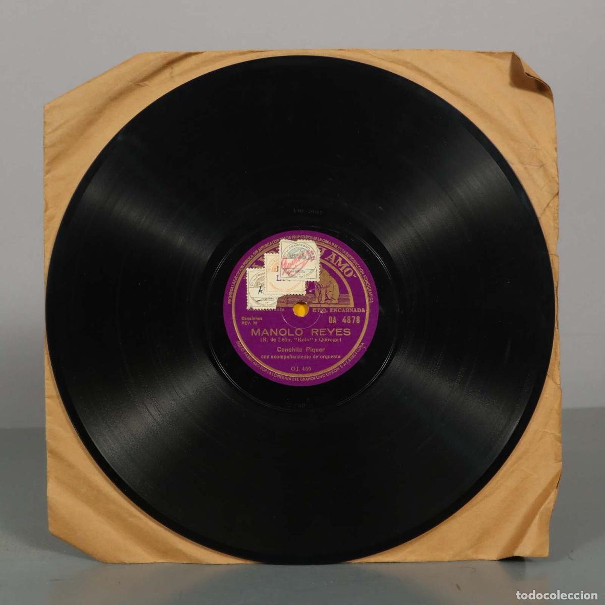 Discos de pizarra: DISCO DE PIZARRA. COPLAS DEL BURRERO. MANOLO REYES. CONCHITA PIQUER