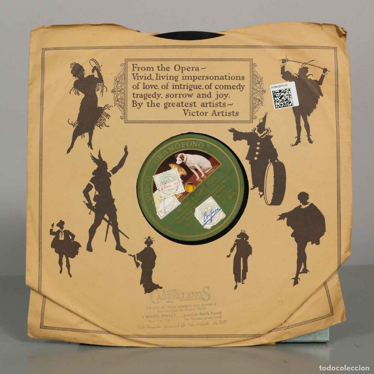 Discos de pizarra: DISCO DE PIZARRA. SI VAS A PARIS PAPA. OVACION Y VUELTA. BANDA HOTEL NACIONAL DE MADRID