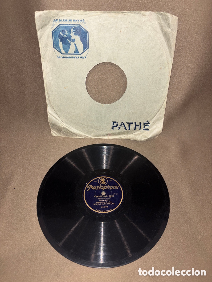 Discos de pizarra: Disco de pizarra,MANOLO EL DE BADAJOZ,Fandango y milonga a la aviaci&oacute;n*ver fotos*