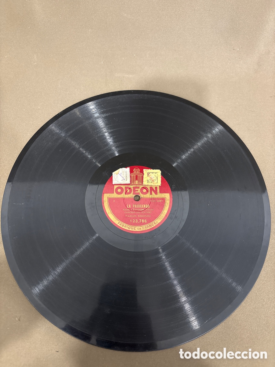 Discos de pizarra: Disco de pizarra*LA PARRANDA*,Alonso y Fern&aacute;ndez ardavin,canci&oacute;n del platero,MARCOS REDONDO*ver*