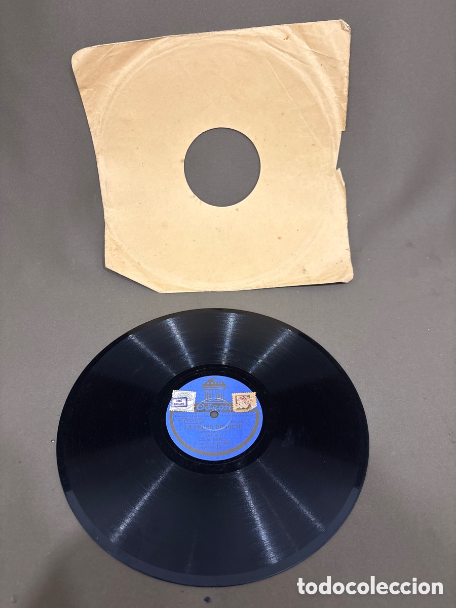 Discos de pizarra: Disco de pizarra,tango Celia G&aacute;mez,PENSALO MUCHACHO Y LA MUJER DE PICHI*ver fotos*