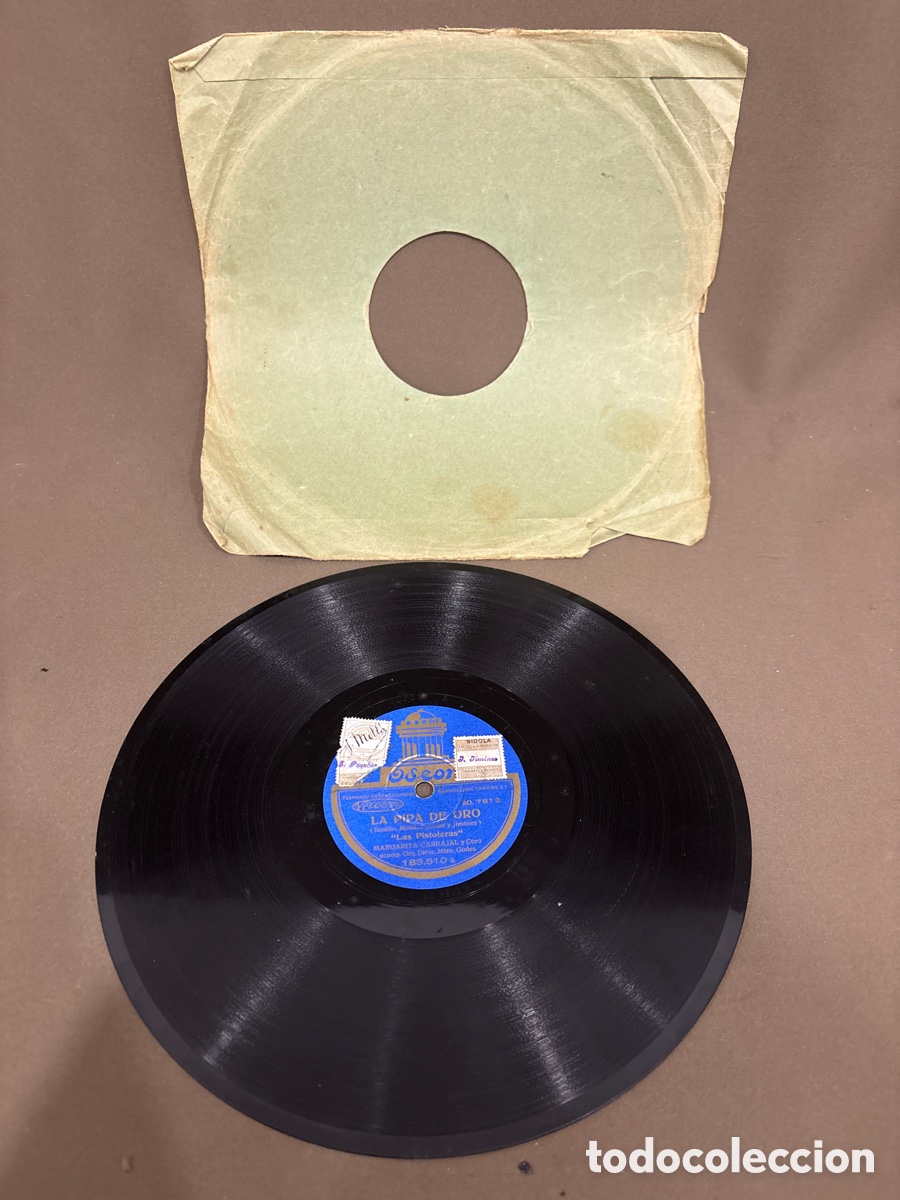 Discos de pizarra: Disco de pizarra,AMPARITO SARA Y MARGARITA CARBAJAL,*ver fotos*