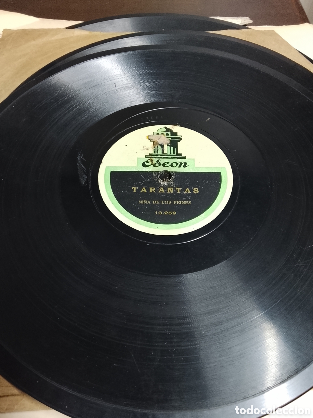 Discos de pizarra: Dos discos de pizarra ni&ntilde;a de los peines - Foto 2
