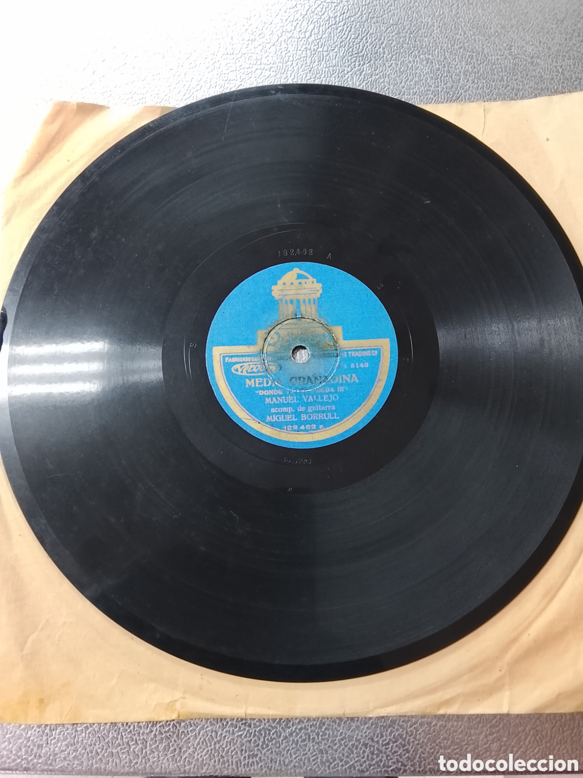 Discos de pizarra: Disco de pizarra Manuel Vallejo - Foto 2