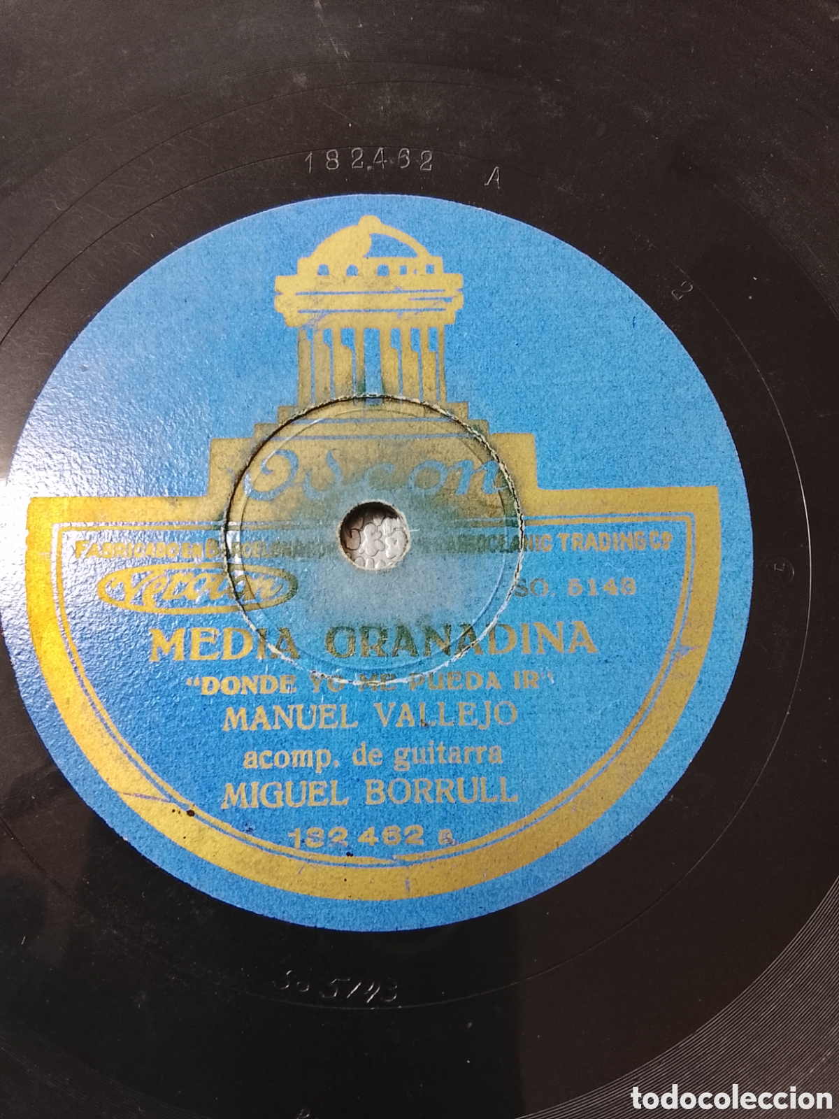 Discos de pizarra: Disco de pizarra Manuel Vallejo - Foto 3