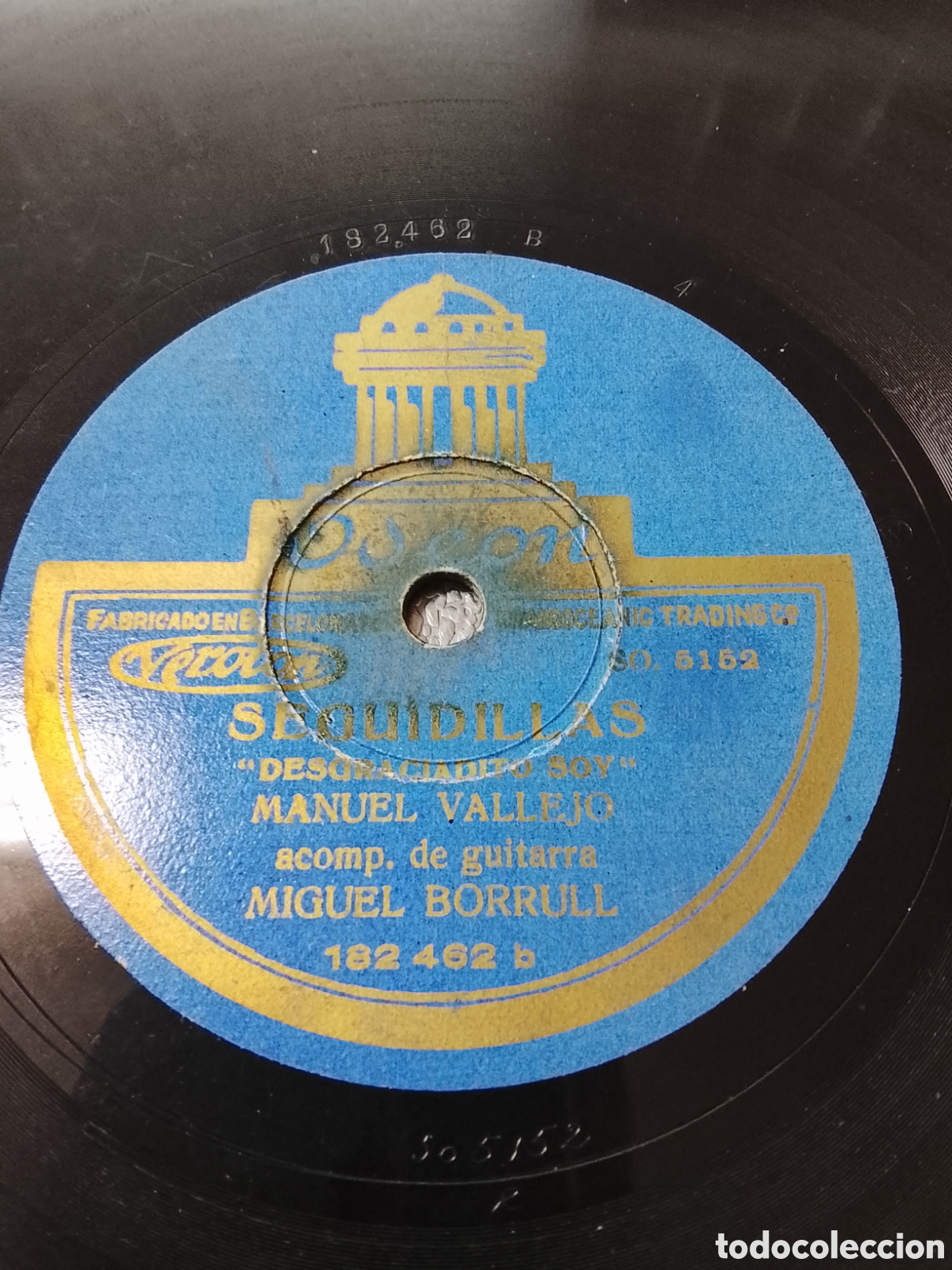 Discos de pizarra: Disco de pizarra Manuel Vallejo - Foto 4