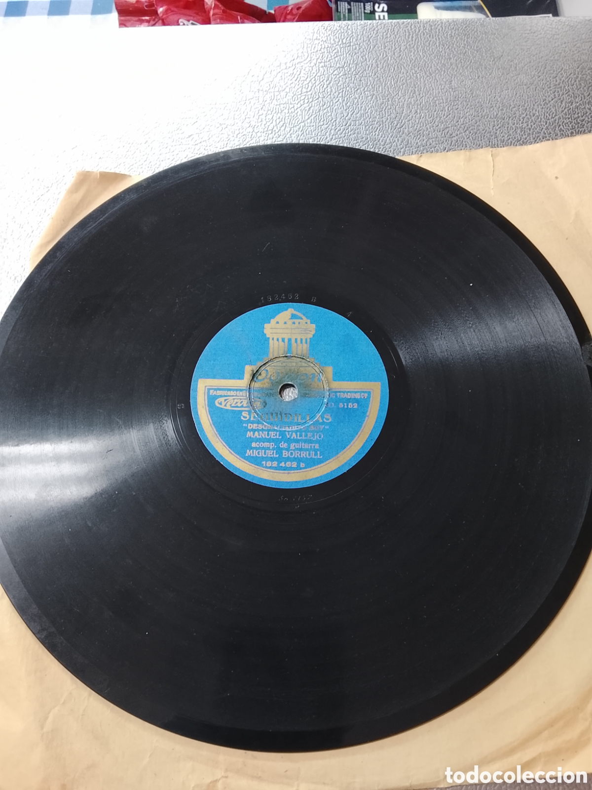 Discos de pizarra: Disco de pizarra Manuel Vallejo - Foto 1