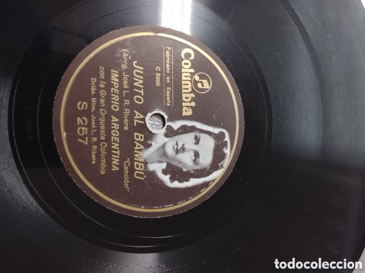 Discos de pizarra: Disco de pizarra Imperio Argentina - Foto 1