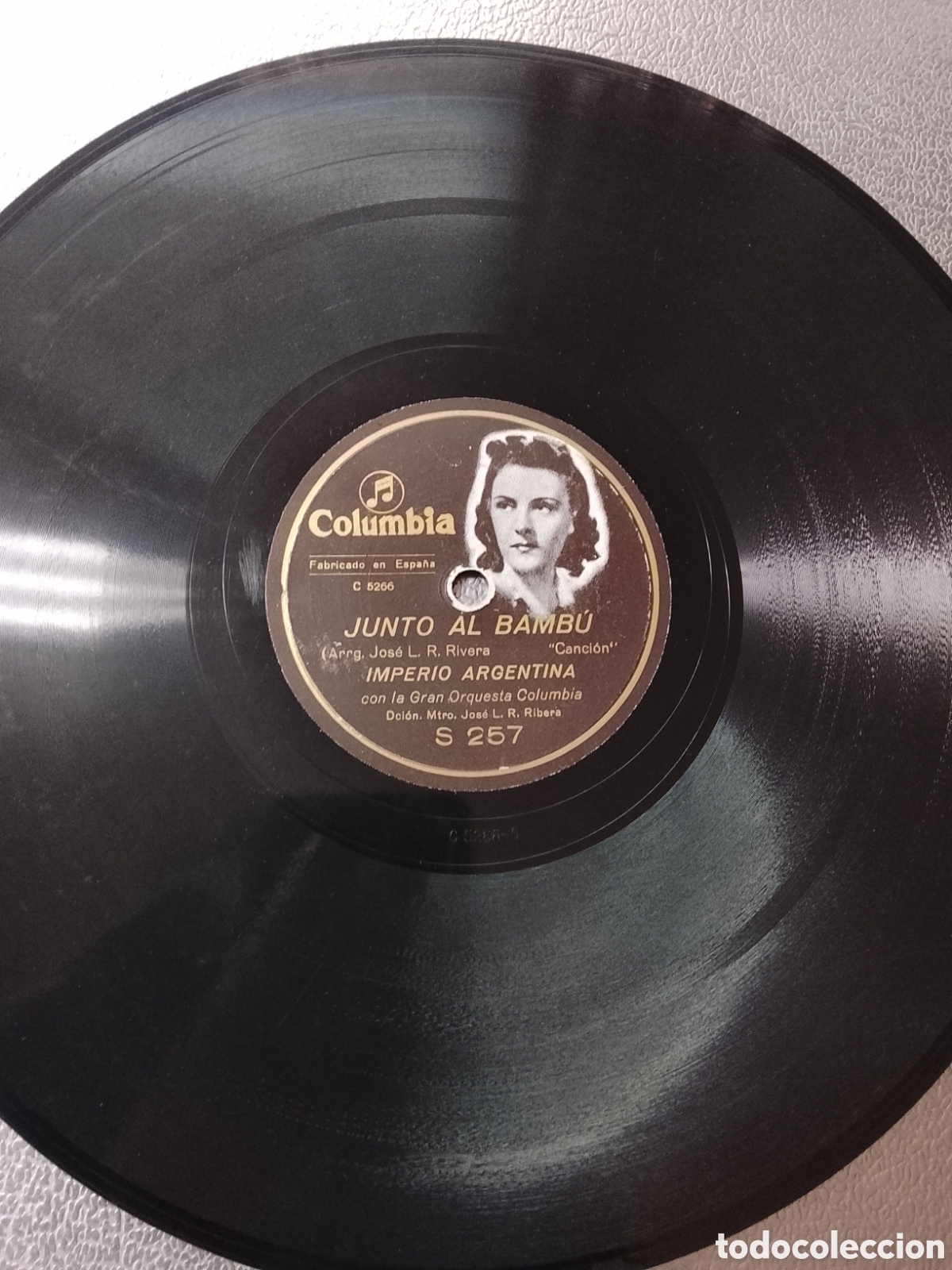 Discos de pizarra: Disco de pizarra Imperio Argentina - Foto 4