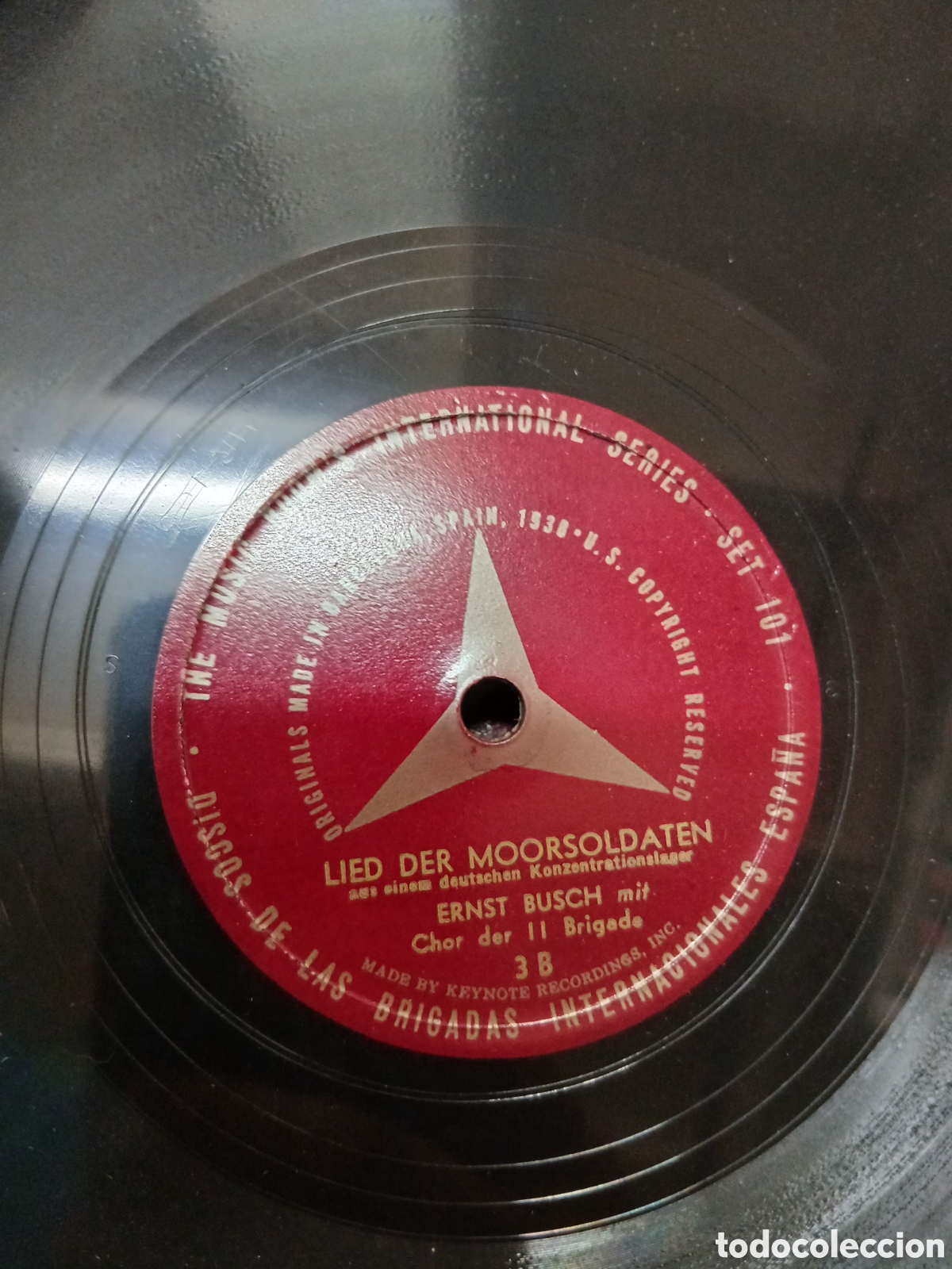 Discos de pizarra: Album 3 discos De las brigadas internacionales. - Foto 3