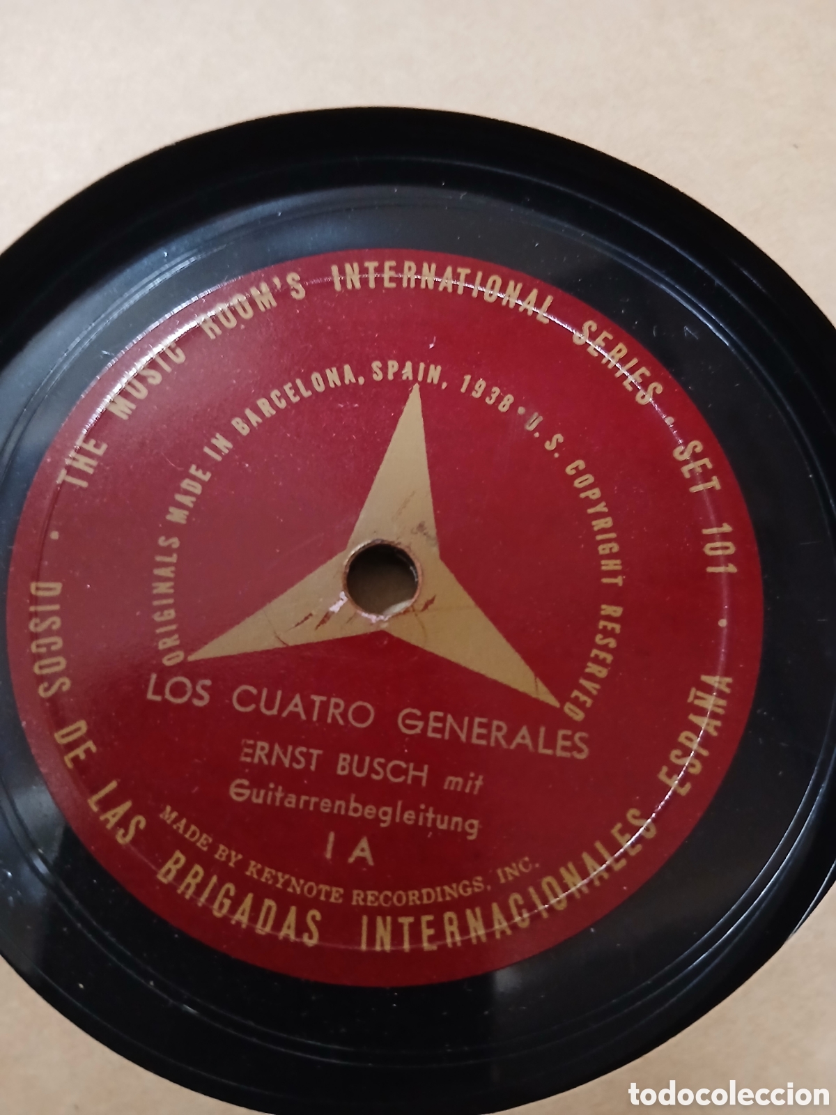 Discos de pizarra: Album 3 discos De las brigadas internacionales. - Foto 6