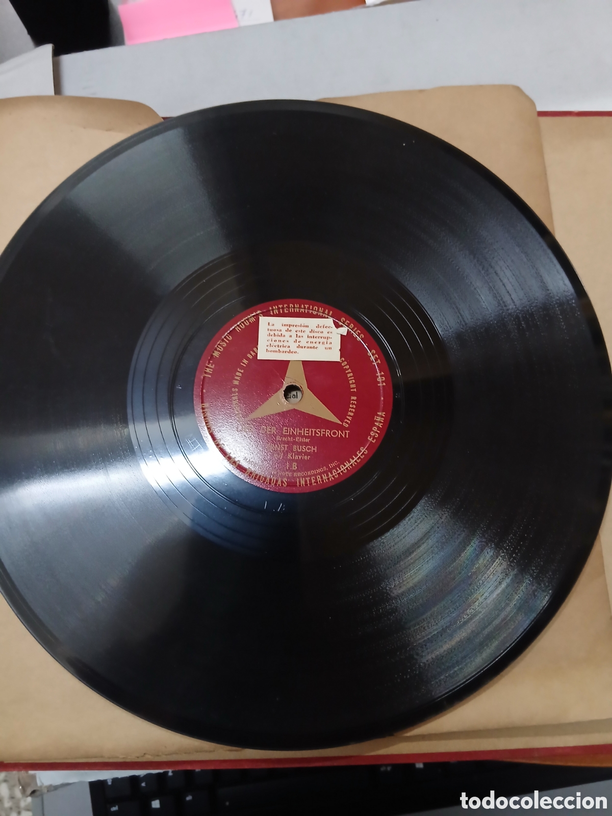 Discos de pizarra: Album 3 discos De las brigadas internacionales. - Foto 7