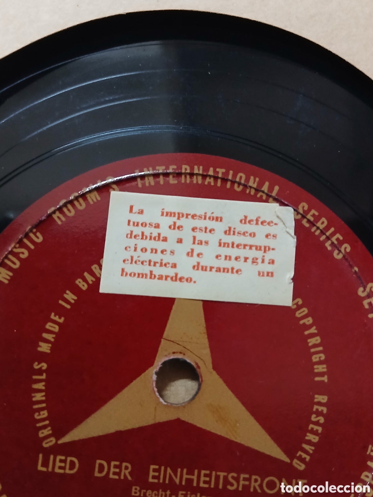 Discos de pizarra: Album 3 discos De las brigadas internacionales. - Foto 8