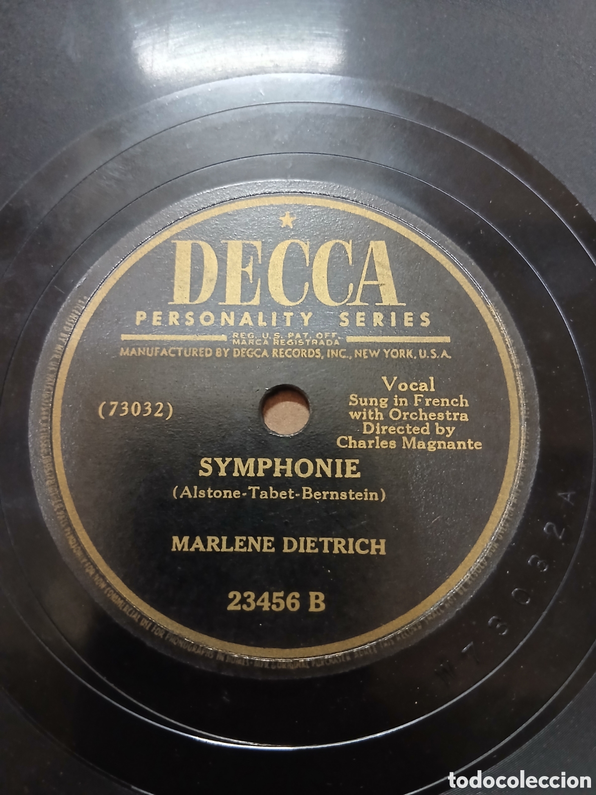 Discos de pizarra: Disco Pizarra Marlene Dietrich LILI MARLENE - Foto 3