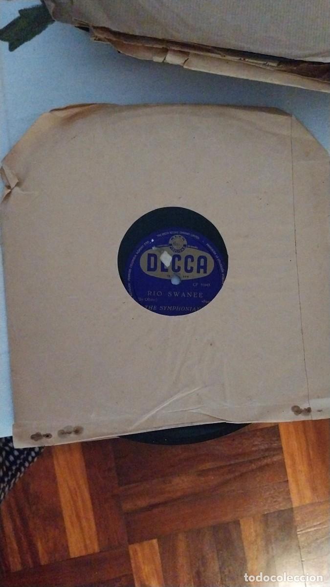 Discos de pizarra: Disco de pizarra de la marca Decca: Rio Swanee y Mambo blanco