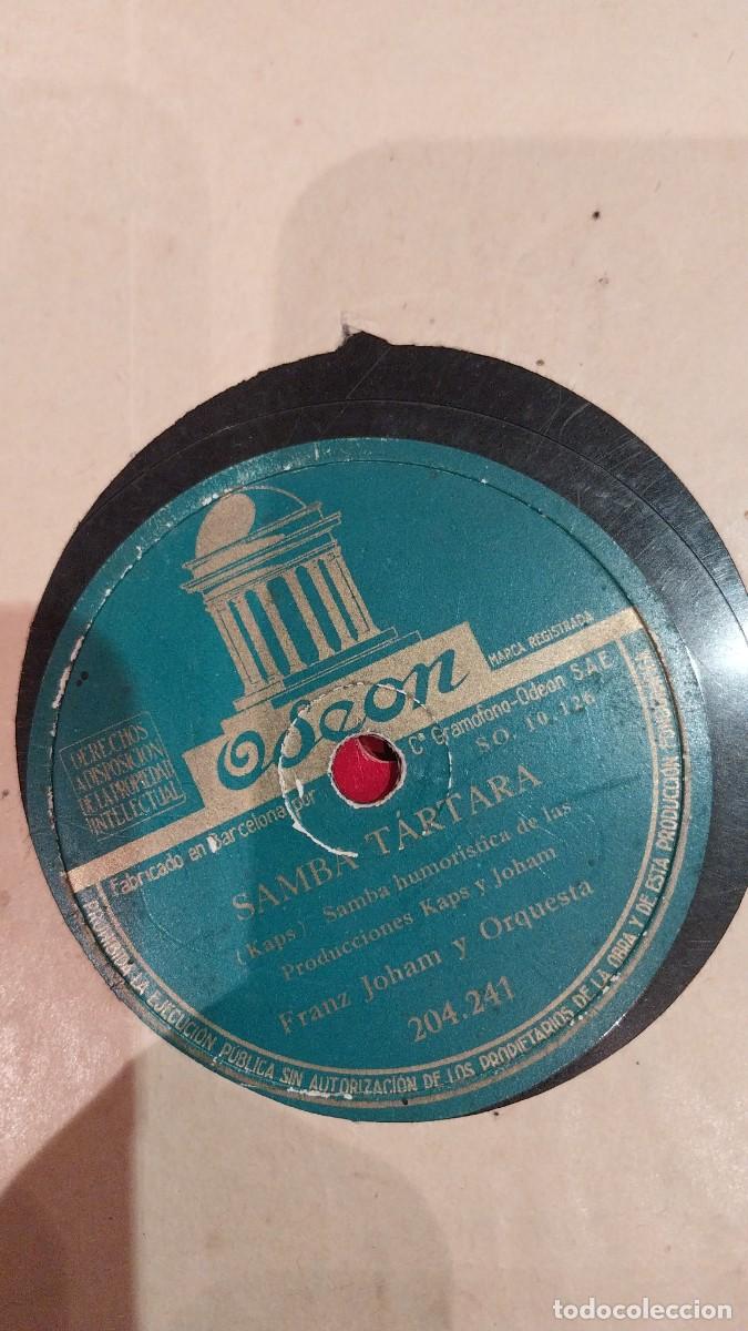 Discos de pizarra: Disco de pizarra Odeon, Franz Joham y orquesta - Foto 1