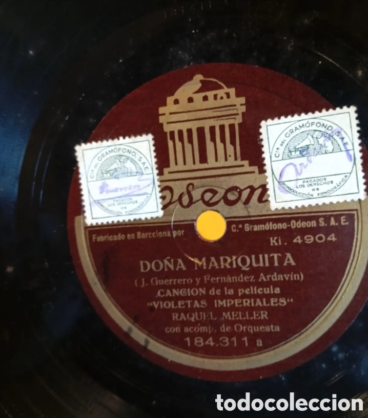 Discos de pizarra: Gitana gitana antiguo disco de pizarra y do&ntilde;a mariquita - Foto 2