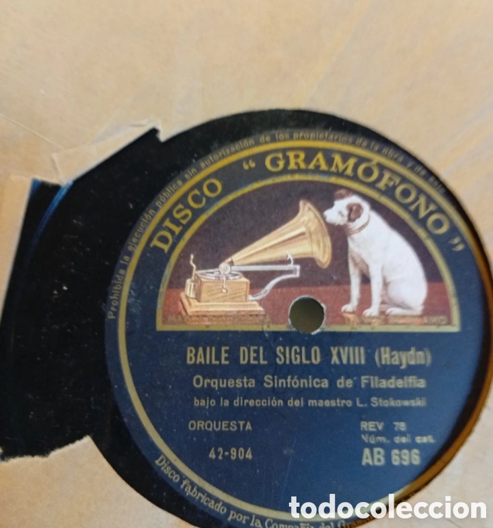 Discos de pizarra: Baile del siglo XVIII y Minueto antiguo disco de pizarra