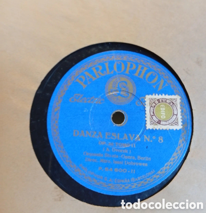 Discos de pizarra: Danza Eslava antiguo disco de pizarra - Foto 2