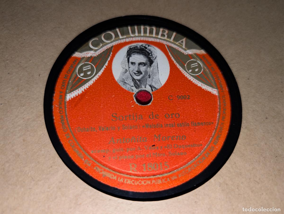 Discos de pizarra: ANTO&Ntilde;ITA MORENO Serrano...&iexcl;te quiero!/Sortija de oro 10'' 25ctms Columbia R18015