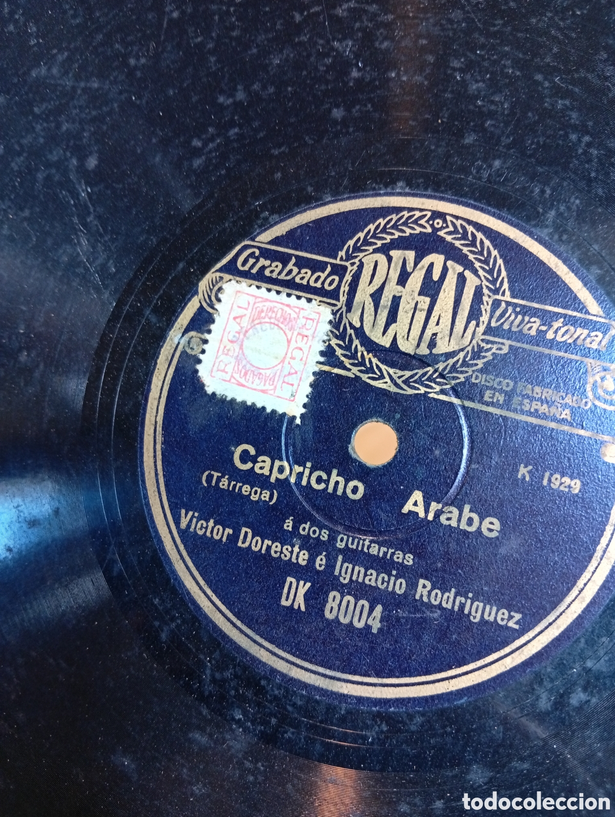Discos de pizarra: Antiguo disco de pizarra Sevilla y capricho Arabe - Foto 2