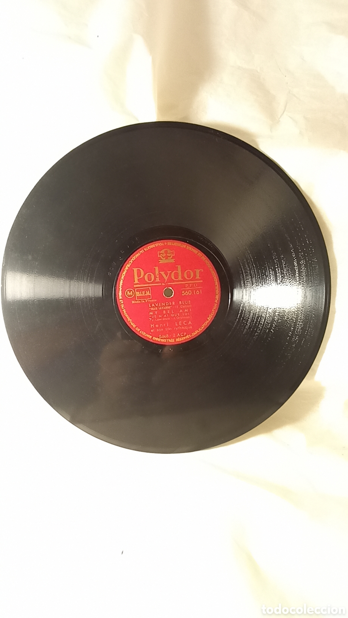 Discos de pizarra: Pizarra vinilos Polidor Henri Leca - Foto 3
