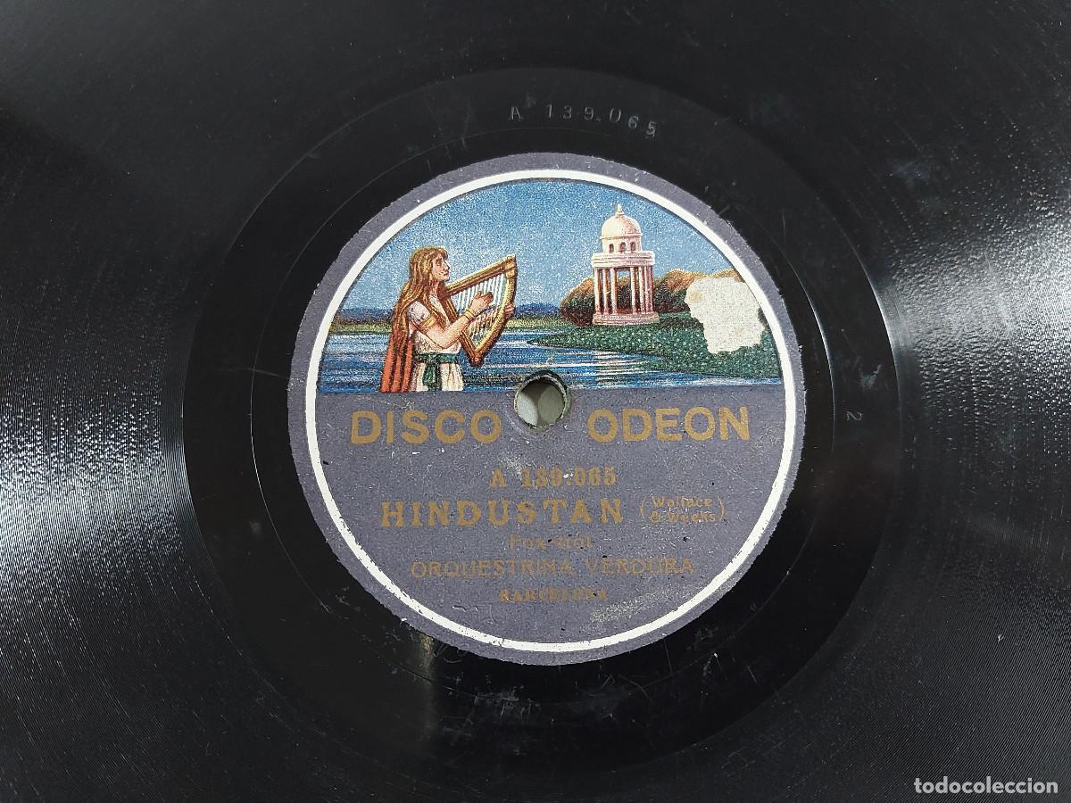 Discos de pizarra: Orquesta Verdura - Industan, Fox-Trot / Alabama Jubilee, One Step - A. 139.065