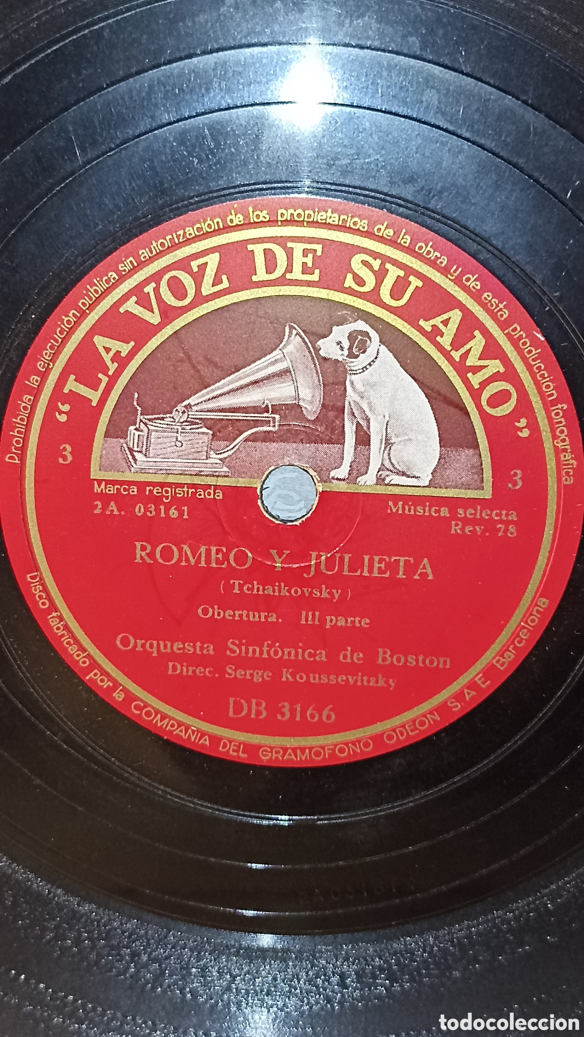 Discos de pizarra: Romeo y Julieta Orquesta sinf&oacute;nica de Boston - Foto 1