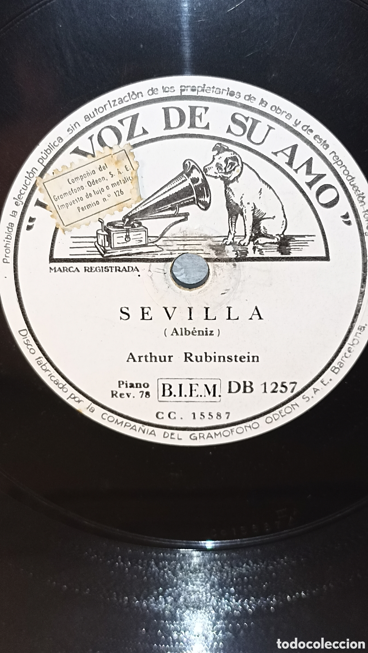 Discos de pizarra: Arthur rubinstein interpreta Sevilla y Navarra de Isaac Alb&eacute;niz - Foto 2