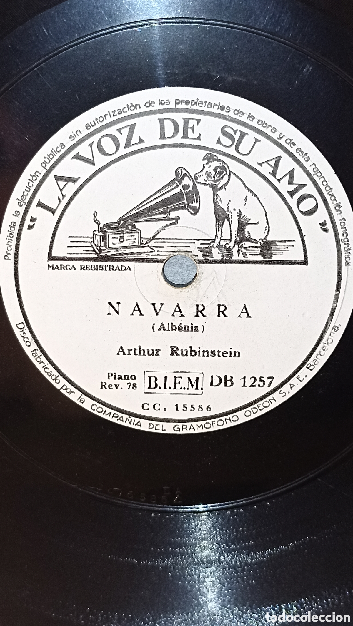 Discos de pizarra: Arthur rubinstein interpreta Sevilla y Navarra de Isaac Alb&eacute;niz - Foto 1