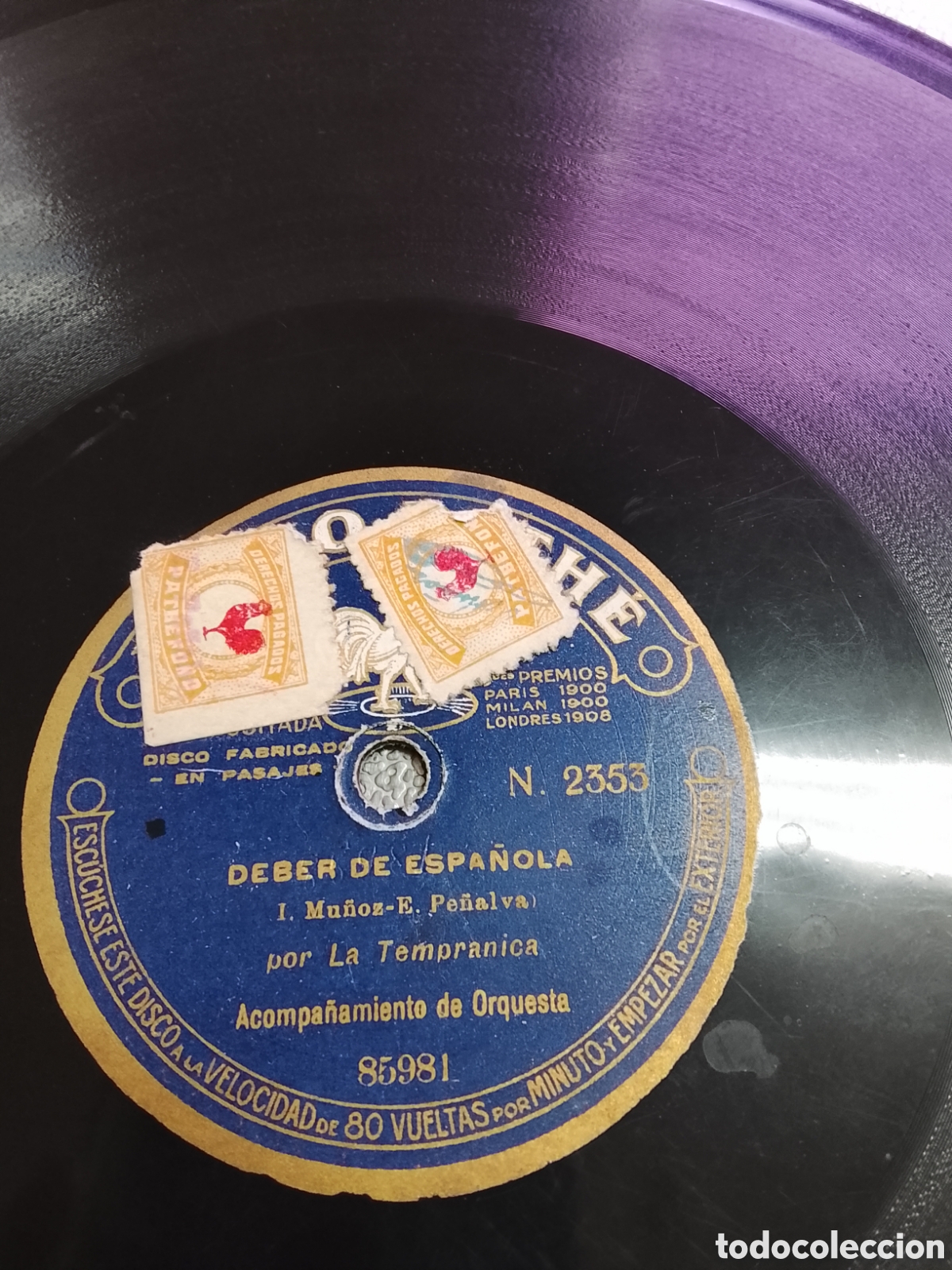 Discos de pizarra: Disco de pizarra la tempranica - Foto 2