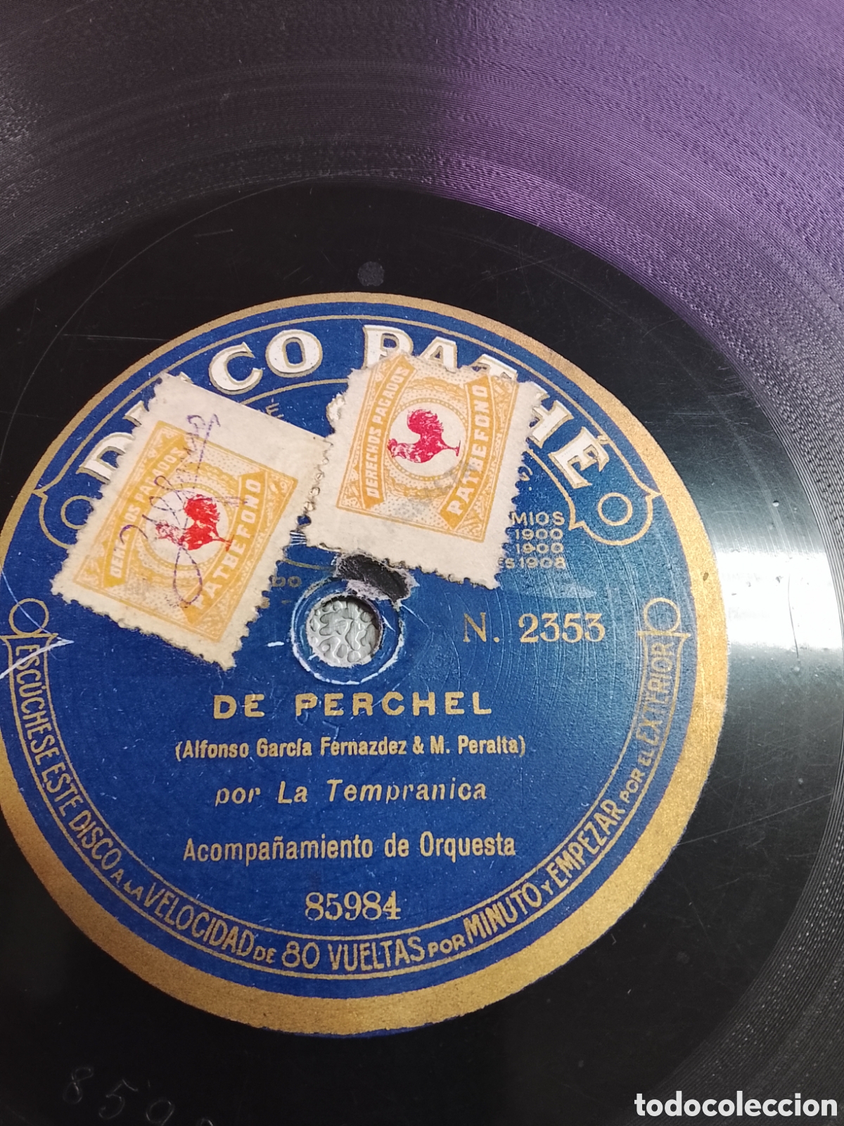 Discos de pizarra: Disco de pizarra la tempranica