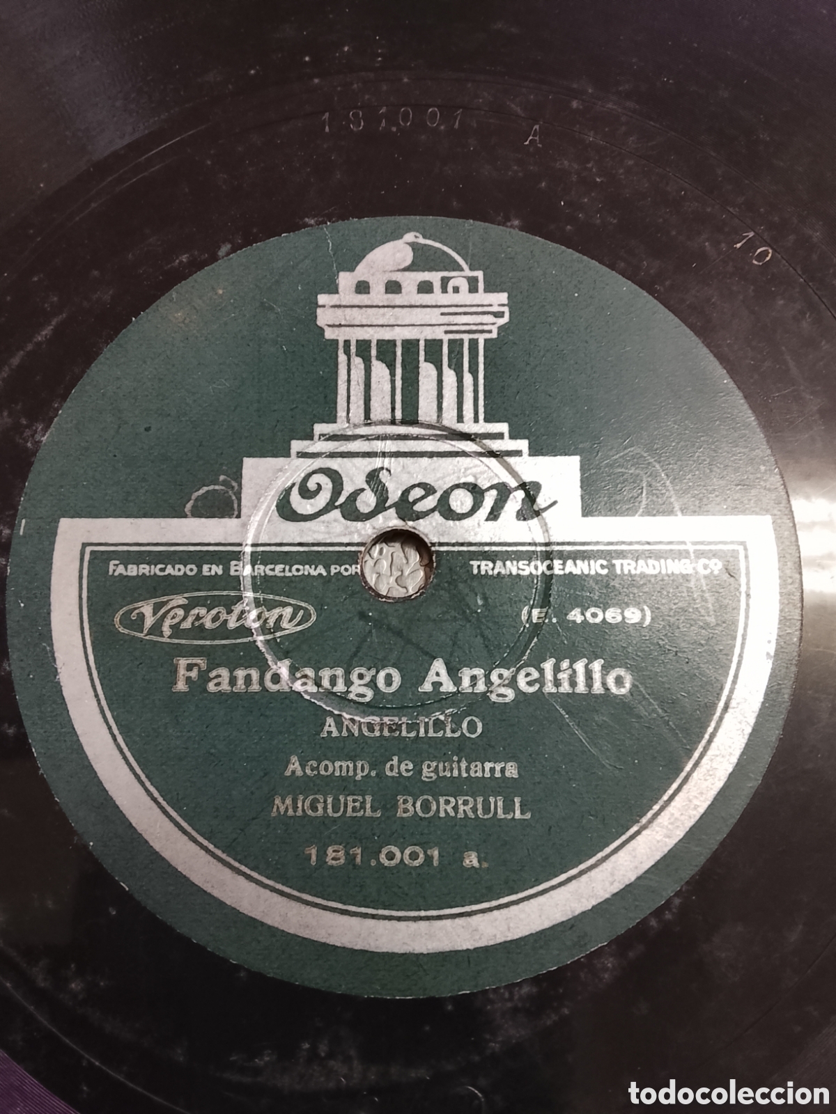 Discos de pizarra: Disco de pizarra fandango Angelillo