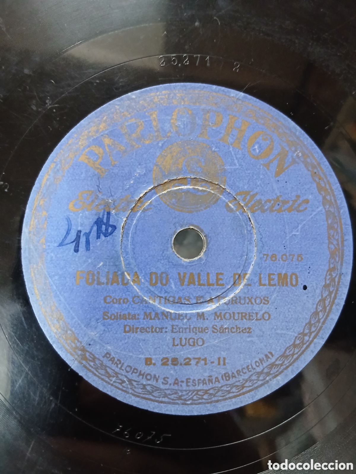 Discos de pizarra: Disco Pizarra O Mozo y Foliada do Valle de Lemo