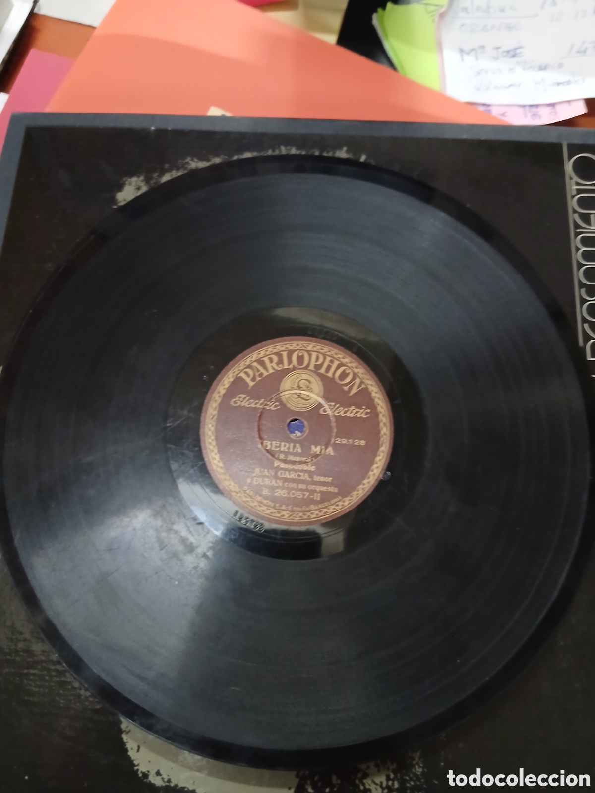 Discos de pizarra: Disco Juan Garcia ISABEL / IBERIA MIA - Foto 4