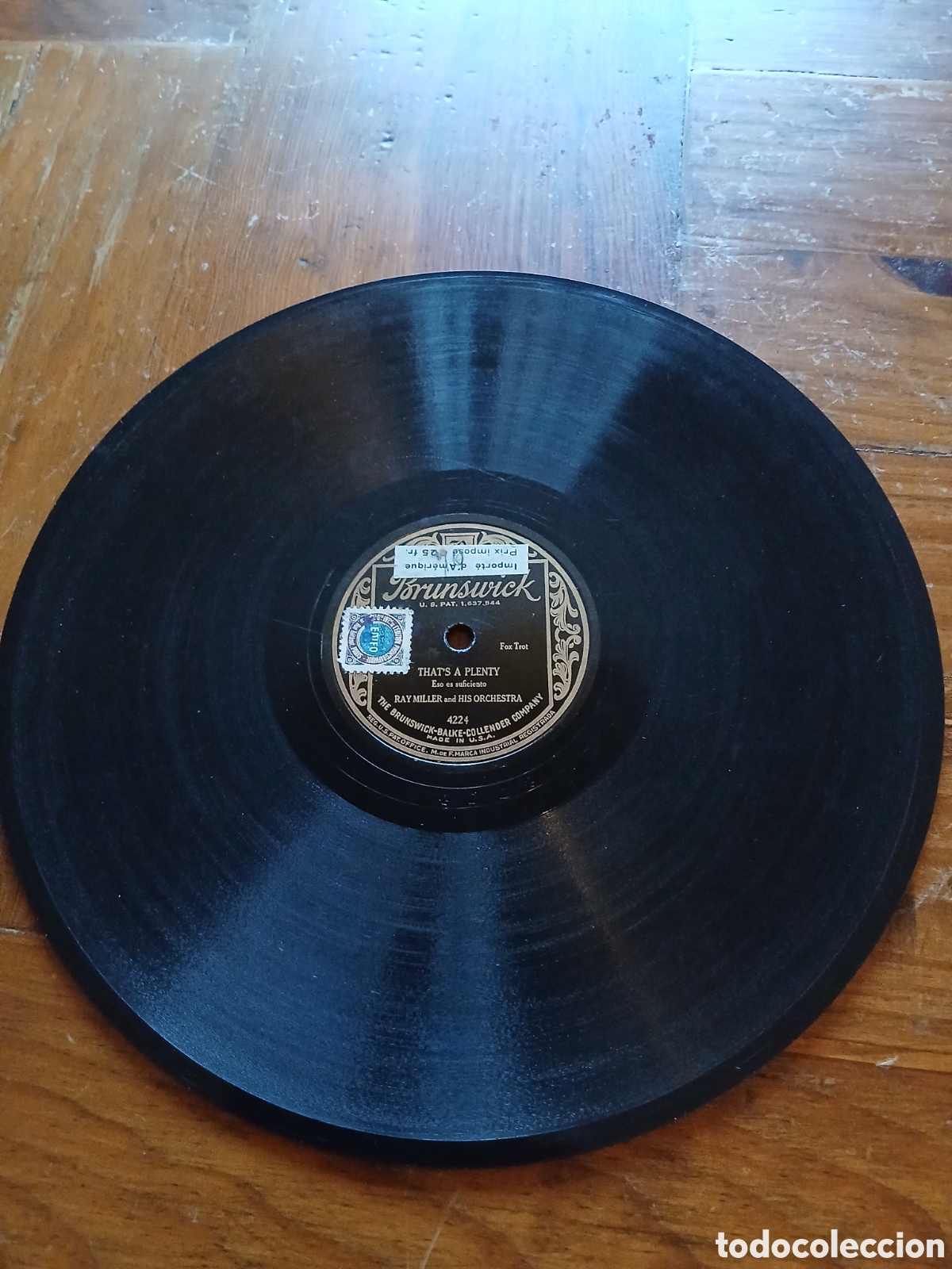 Discos de pizarra: Ray Miller And His Orchestra &lrm;&ndash; Thats A Plenty / Angry - Foto 2