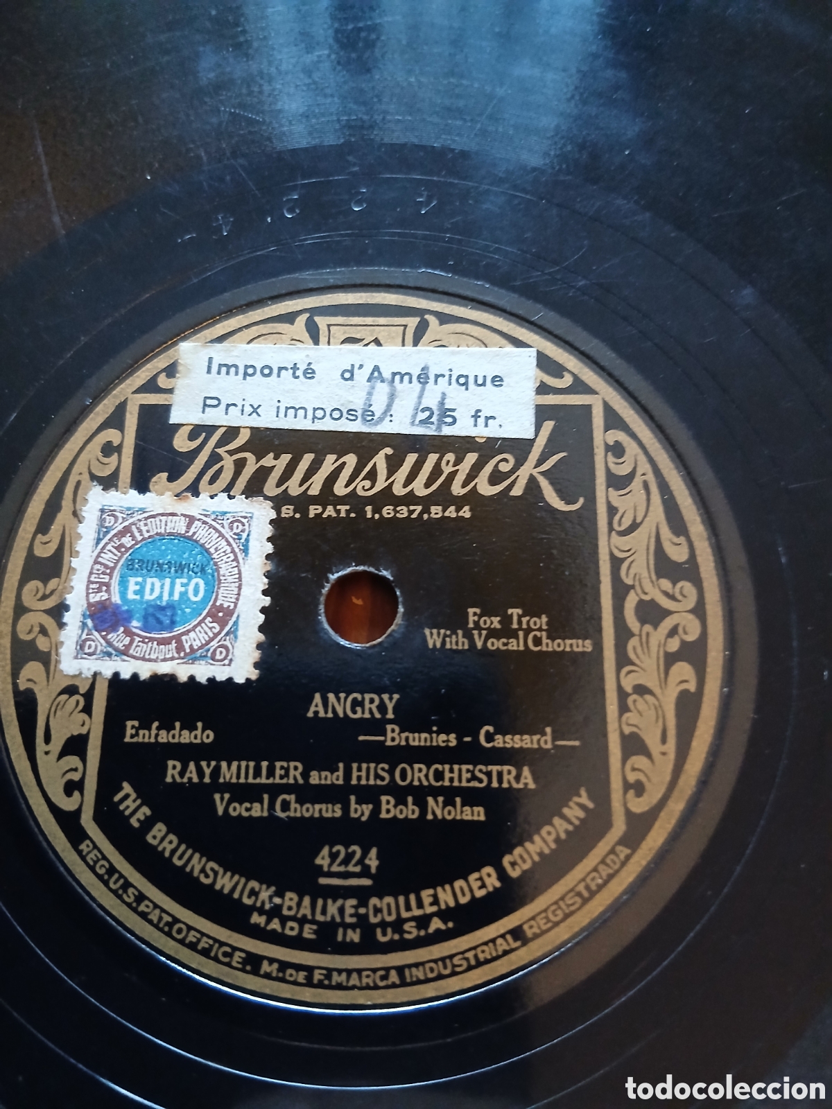 Discos de pizarra: Ray Miller And His Orchestra &lrm;&ndash; Thats A Plenty / Angry - Foto 3