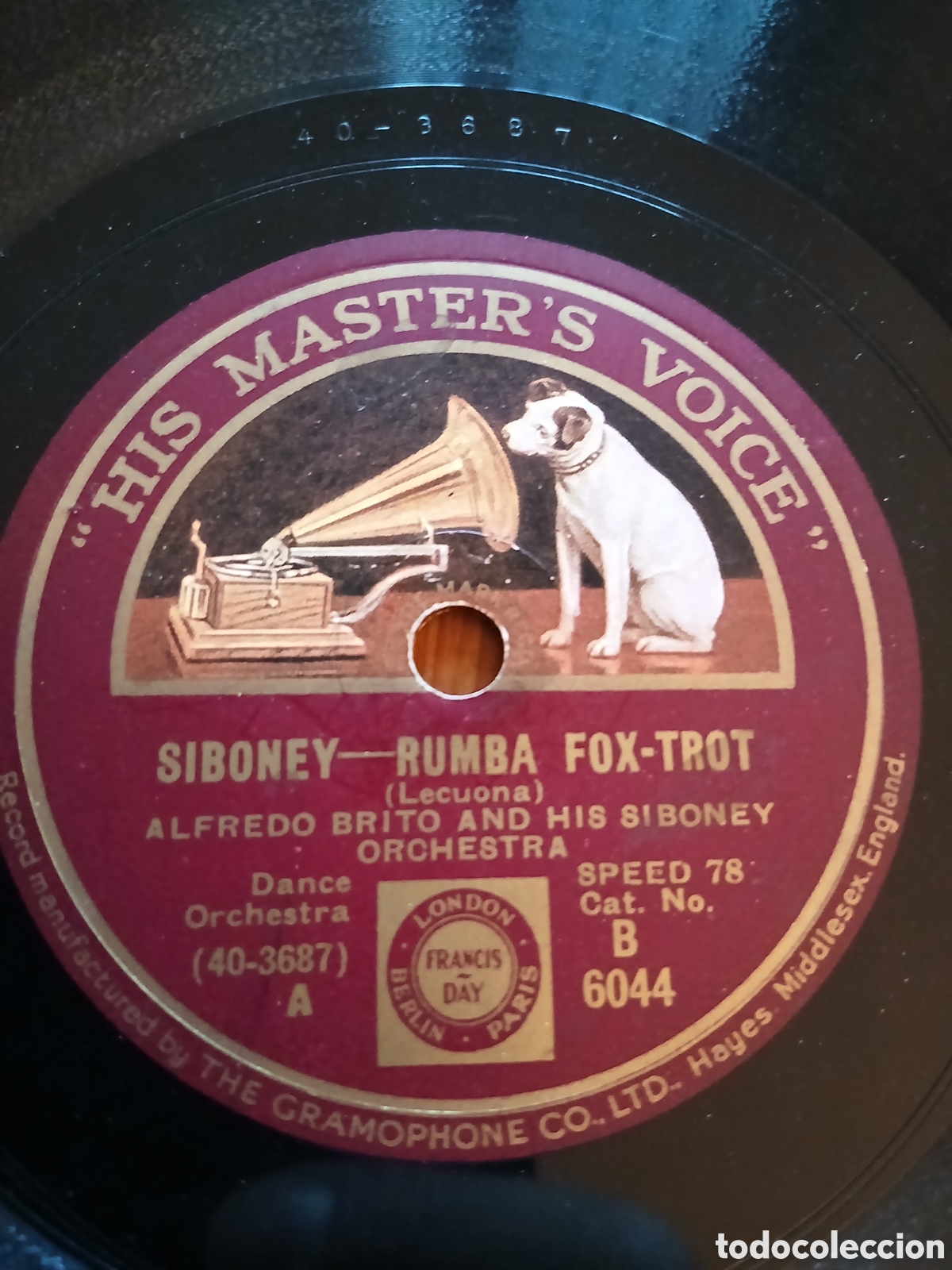 Discos de pizarra: Alfredo Brito - speak easy / siboney - Foto 3
