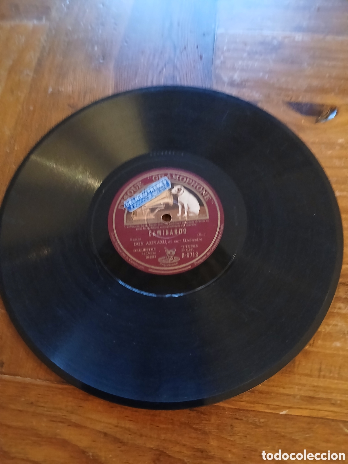 Discos de pizarra: Don Aspiazu - la guajira / caminando - Foto 2