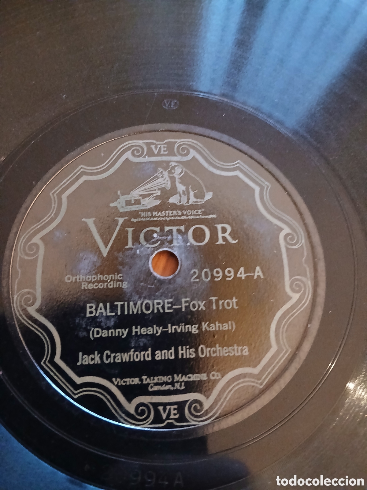 Discos de pizarra: Jack Crawford And His Orchestra / Jean Goldkette And His Orchestra &lrm;&ndash; Baltimore / Clementine