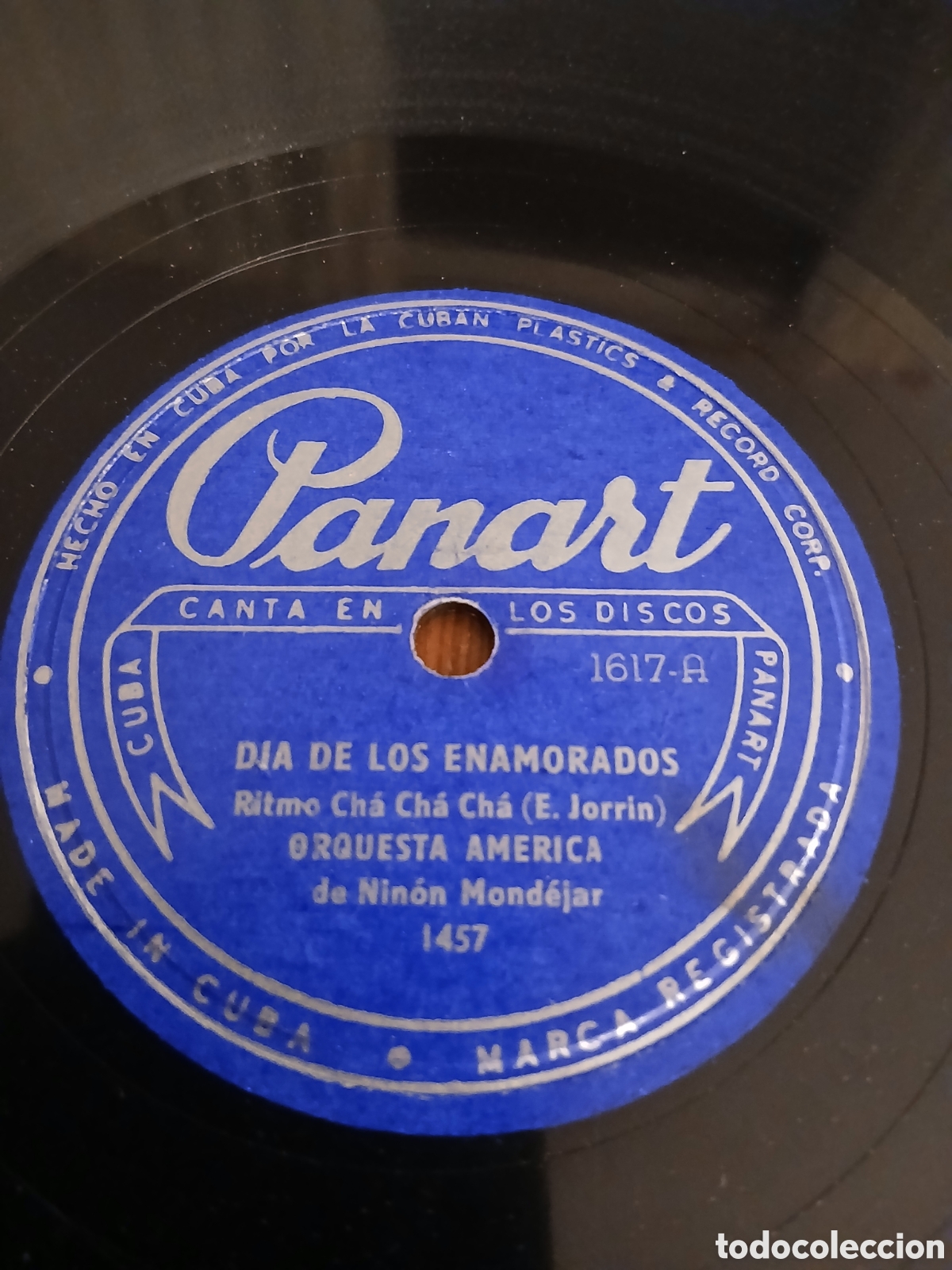 Discos de pizarra: Orquesta America. - d&iacute;a de los enamorados / mi&ntilde;oso al bate
