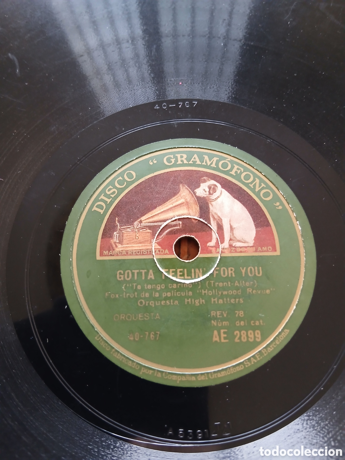 Discos de pizarra: Orquesta High Hatters - Low down Rhythm - Gotta Feelin for you -